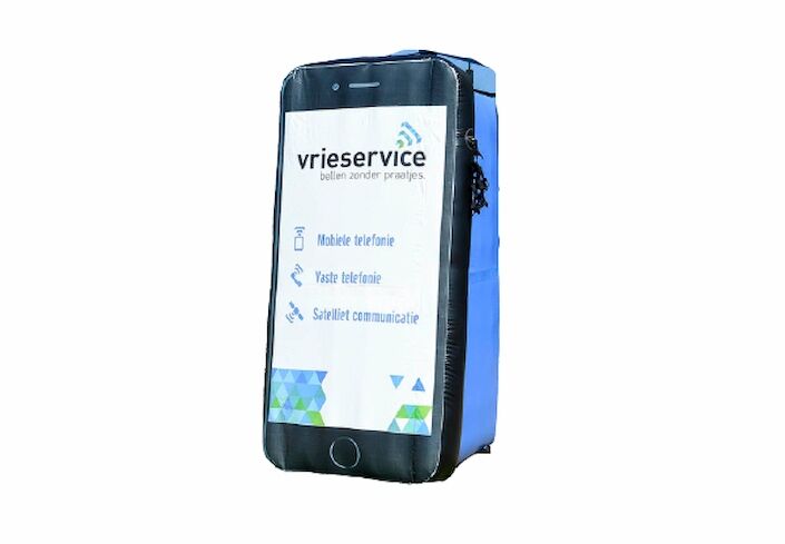 Maatwerk product vergroting opblaasbare iphone voor Vries Service